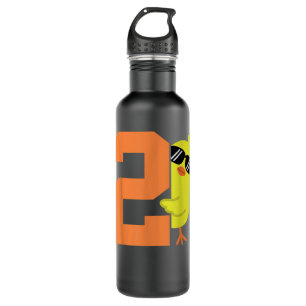 Toddler 2nd Birthday Chicken Themed 2 Year Old Boy 710 Ml Water Bottle