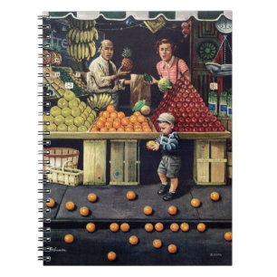Toddler and Oranges Notebook