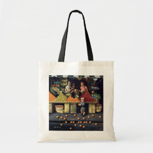 Toddler and Oranges Tote Bag