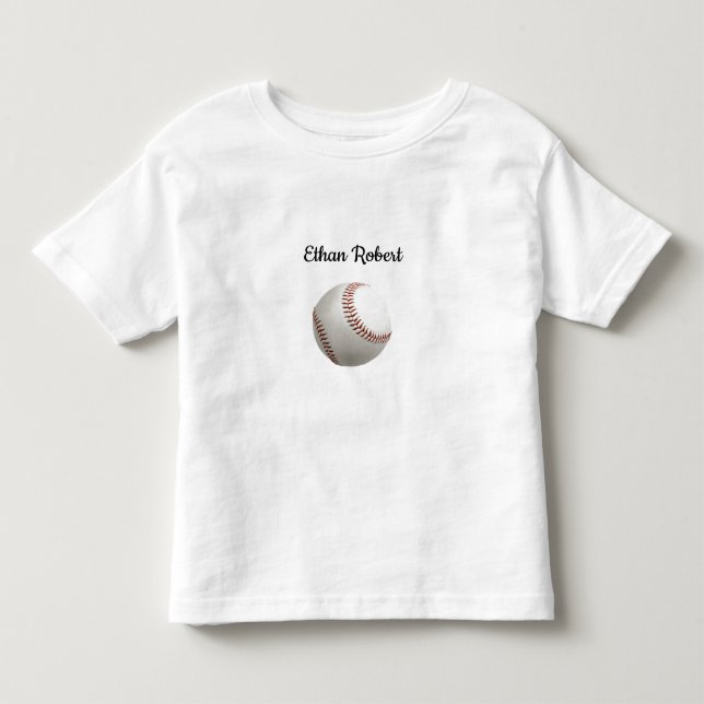 Toddler baseball monogram t-shirt (Front)