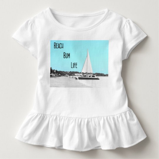 Toddler Beach Bum Life Ruffle Tee