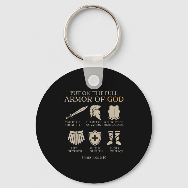 Toddler Boy Armour Of God Brother Son Men Kid Chri Keychain (Front)
