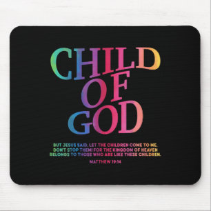 Toddler Boy Child Of God Christian Jesus Son Siste Mouse Pad
