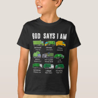 Toddler Boy God Says I Am Garbage Truck Jesus Brot