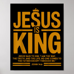 Toddler Boy Jesus Is King Camo Christian God Son S Poster