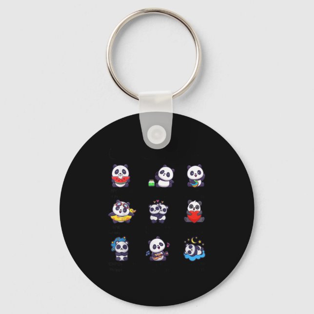 Toddler Boys Girl God Says Am Cute Panda Kid Chris Keychain (Front)
