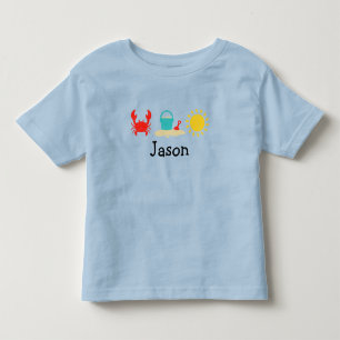 Toddler Boys Watercolor Beach Trio T-Shirt
