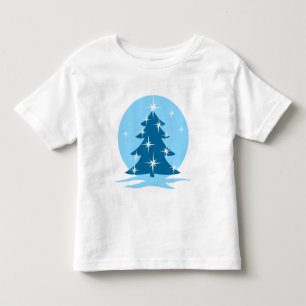 Toddler Christmas T-shirt Blue Holiday Classic Tee