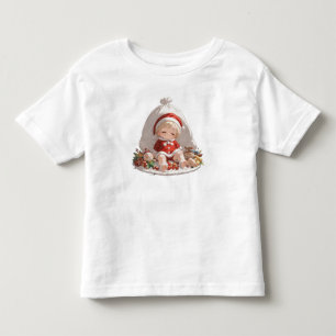 Toddler Christmas T-Shirt   Fine Jersey Santa Top