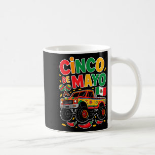 Toddler fiesta shirt with truck cinco de mayo coffee mug