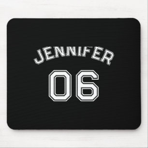 Toddler Girl Name Jersey Number Srts Nk Cotton Tod Mouse Pad
