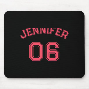 Toddler Girl Nk Name Jersey Number Srts Cotton Tod Mouse Pad