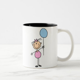 Toddler Girl Stick Figure Mug