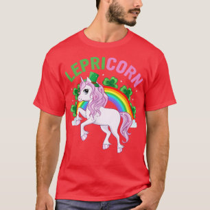 Toddler Girls Lepricorn St Patricks Day Leprechaun T-Shirt
