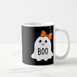 Toddler Halloween Boo Ghost With A Bow Girls Hallo Coffee Mug
