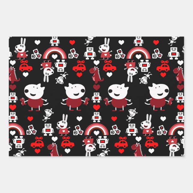 Toddler Home Décor Wrapping Paper Sheet (Front)