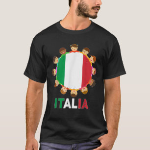 Toddler Italian Flag Kids Boys Girl Women Italy It T-Shirt