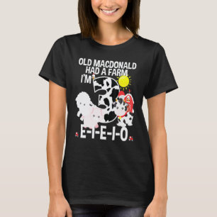 Toddler Kids Old Macdonald 3rd Birthday Party Nurs T-Shirt