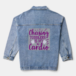 Toddler Love Mom Denim Jacket