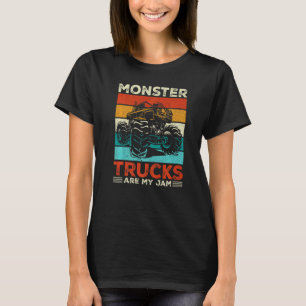 Toddler Monster Truck Are My Jam Costume Women Boy T-Shirt