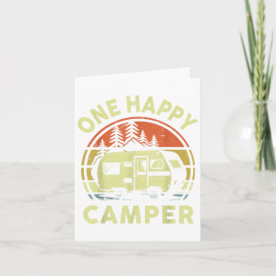 Toddler One Happy Camper Mom Dad Funny Rv Camping  Card