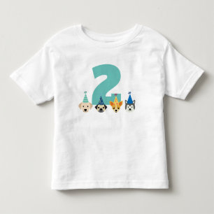 Toddler Puppy Party, Dog Party Birthday Shirt