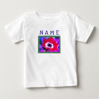 Toddler Ruffle Tee HAPPY SEED KIDS POPPY & NAME