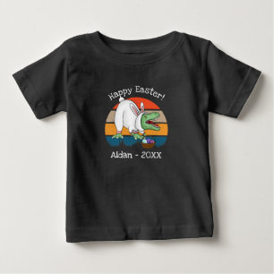 Toddler T-Rex in Easter Bunny Costume Egg Hunt Baby T-Shirt