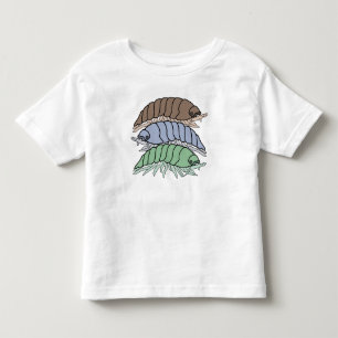 Toddler T-Shirt - 3 Pill Bugs (white)