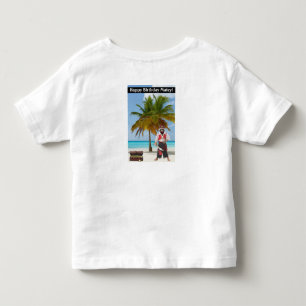 toddler tee. Happy Birthday Matey! racoon/boy T-shirt