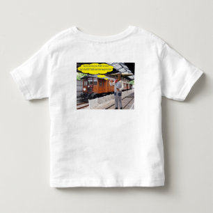 toddler tee. Happy Father's Day. cow/conductor T-shirt