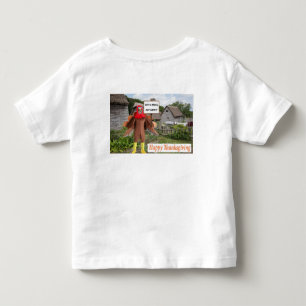 toddler tee. Happy Thanksgiving. cheetah turkey T-shirt