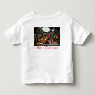 toddler tee. Merry Christmas. fennec fox/ elf T-shirt