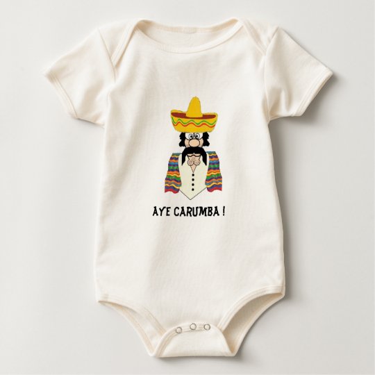 Toddler Tee, Mexican, Aye Carumba ! Baby Bodysuit