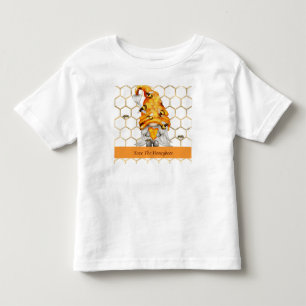 Toddler Tee Shirt for Girl, or Boy Honeybee Gnome