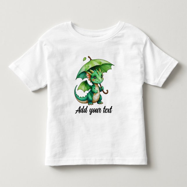 Toddler Tee with Cute Baby Dragon (Front)