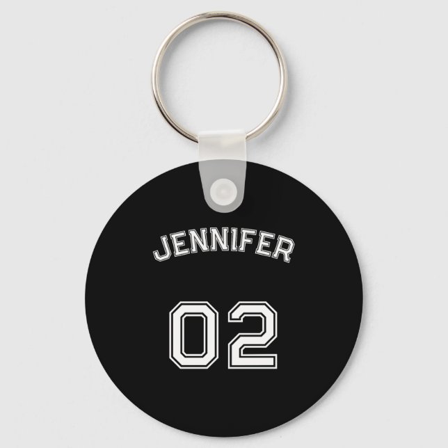 Toddler Teen Girl Name Jersey Number Nk Srts  Keychain (Front)