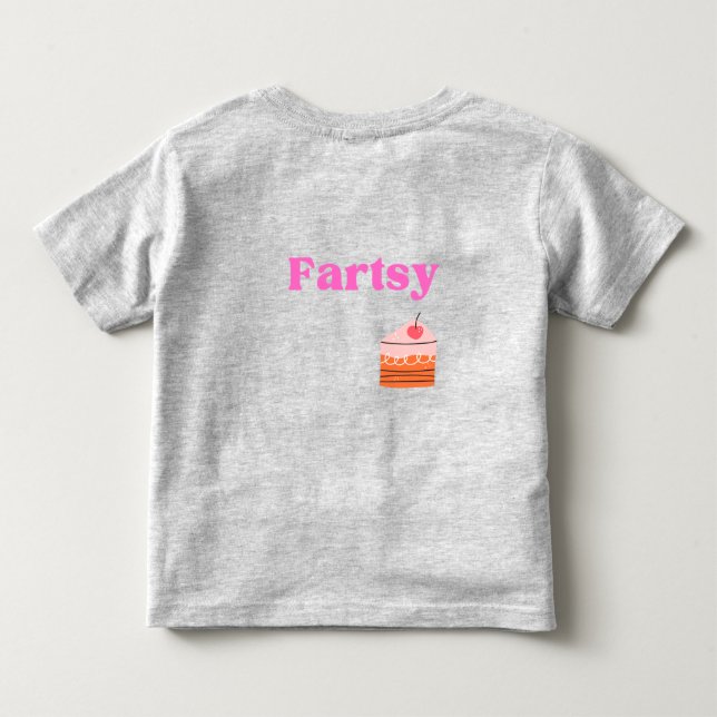 Toddler tshirt funny saying in pink (Back)