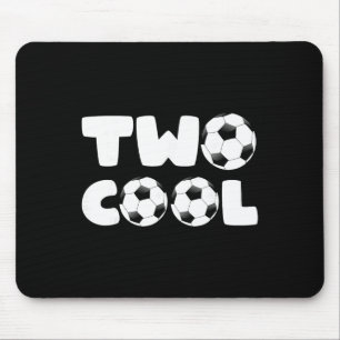 Toddler Two Cool 2nd Birthday Soccer Themed 2 Year Mouse Pad