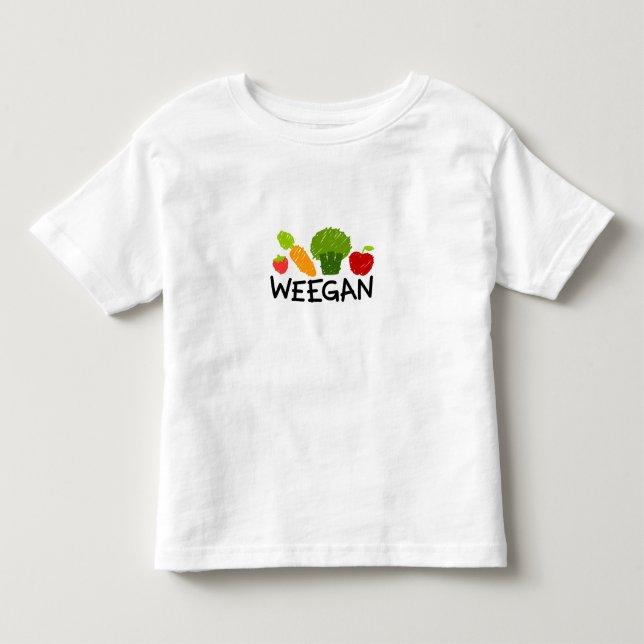 Toddler Weegan T-Shirt - Light (Front)