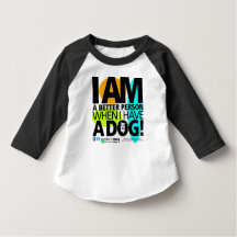 Toddler When I Have A Dog B&W-3/4 T-Shirt