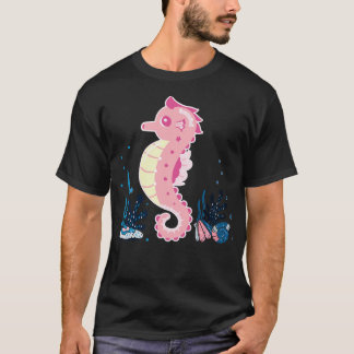 Toddlers Animal Gift Cute Seahorse T-Shirt
