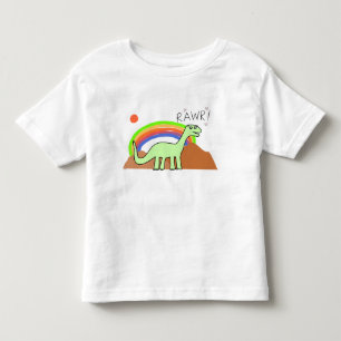 Toddlers Rainbow Rawr Shirts