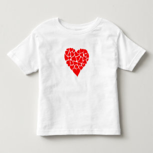 Toddlers Shirt-Valentine Heart Toddler T-shirt