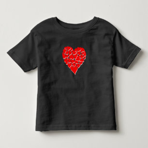 Toddlers Shirt-Valentine Heart Toddler T-shirt