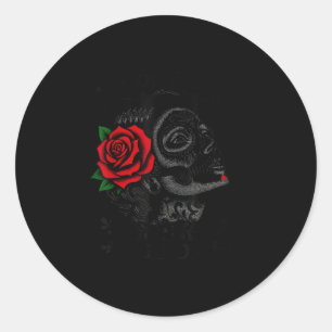 Todo Bien Ya Lloré Sugar Skull Day Of The Dead  Classic Round Sticker
