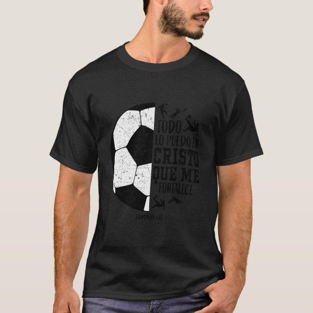 Todo Lo Puedo En Cristo Que Me Fortalece Soccer Wo T-Shirt (Front)