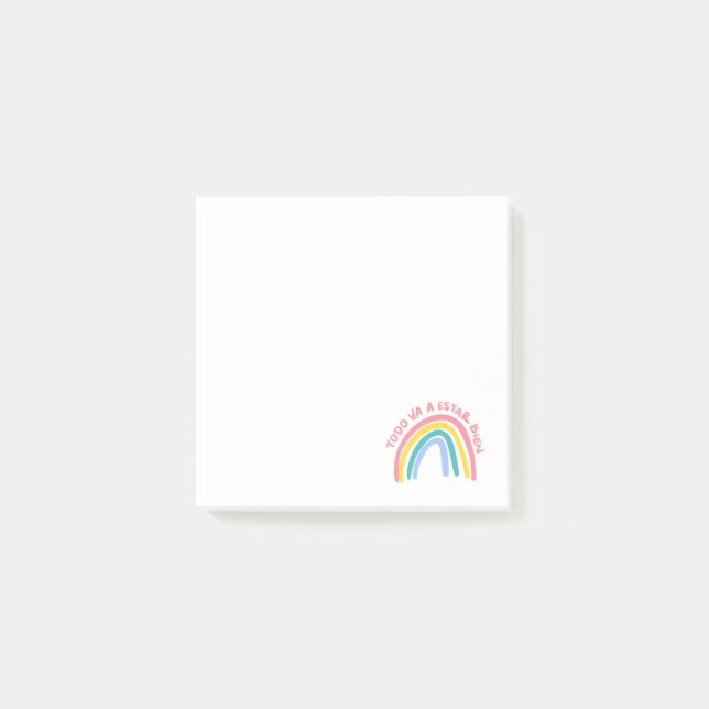 Todo Va a Estar Bien Rainbow Notes (Front)