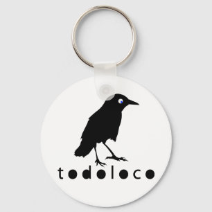 Todoloco Crow Keychain