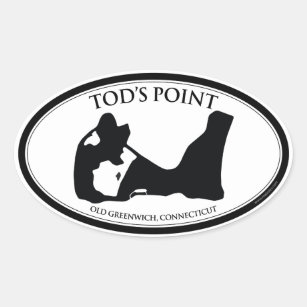 Tod's Point Oval Sticker